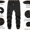Boy's Cargo Joggers Pants Youth Quick Dry Hiking Lightweight Pants for Sports Outdoor with Zipper Pockets